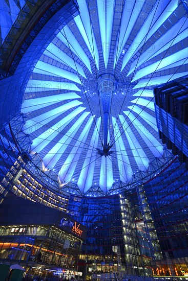 Patio area and roof of the Sony Center