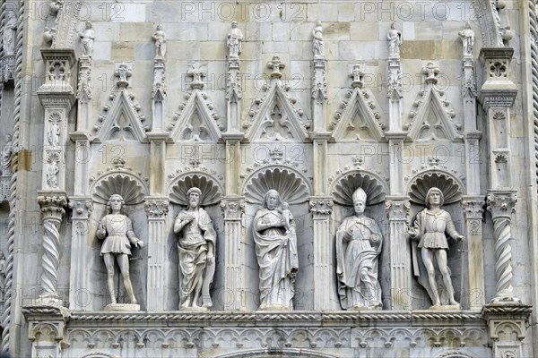 Statues above the entrance portal