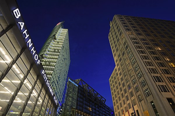 Entrance to the railway station with Bahnturm tower