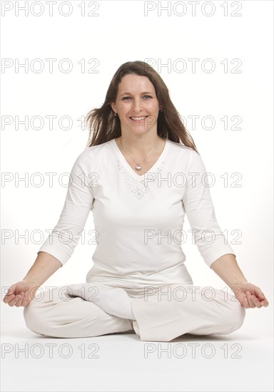 Woman practicing yoga