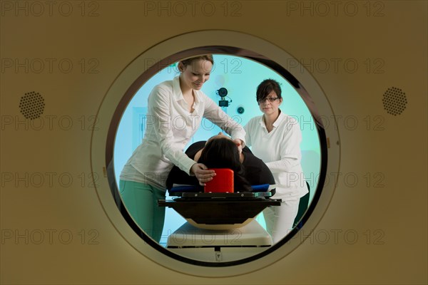 Positioning a patient in a computed tomography