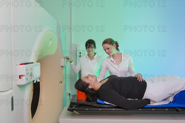 Positioning a patient in a computed tomography