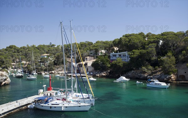 Sailing boats in the harbour of Figuera