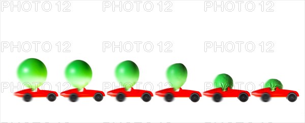 Toy cars with a 'balloon-drive'