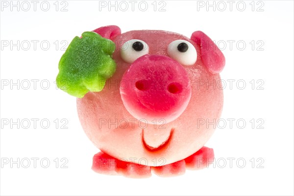 Pink marzipan pig