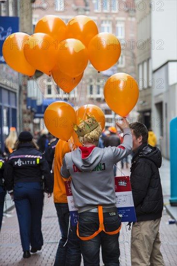 Souvenir vendor on Queen's Day