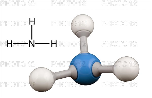 Ammonia molecule model