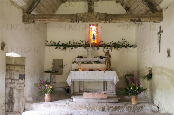 Interior of small chapel