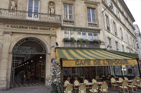 Entrance to the historic Galerie Vero-Dodat shopping arcade