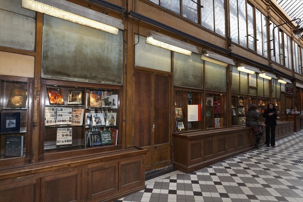 Shop window of an old bookstore