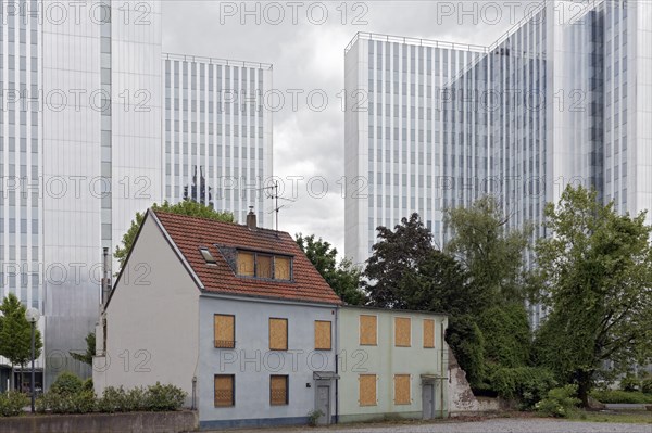 Old residential houses about to be demolished