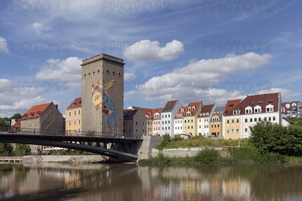 Pedestrian bridge over the Neisse River to Zgorzelec