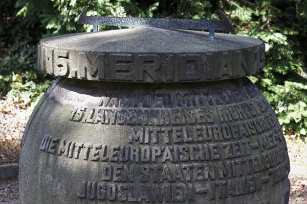 Meridian stone on the 15th Longitude