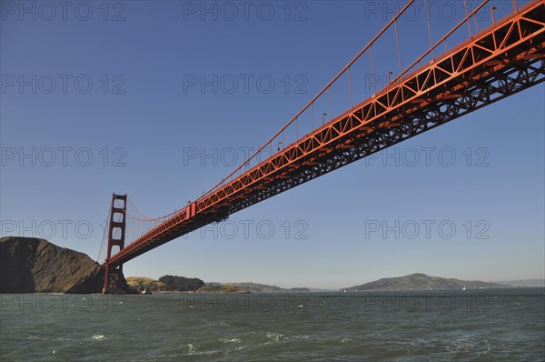Golden Gate Bridge from underneath