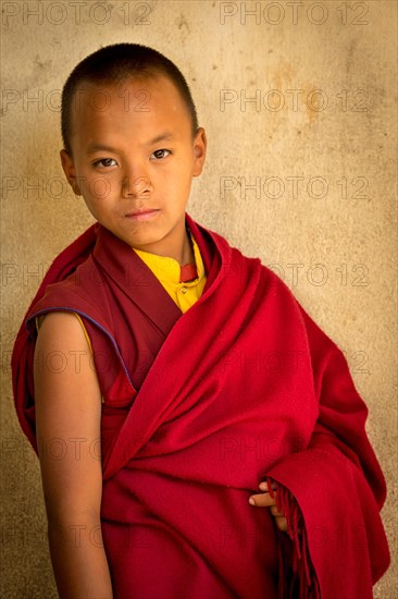 A young monk from Amitabha Monastery