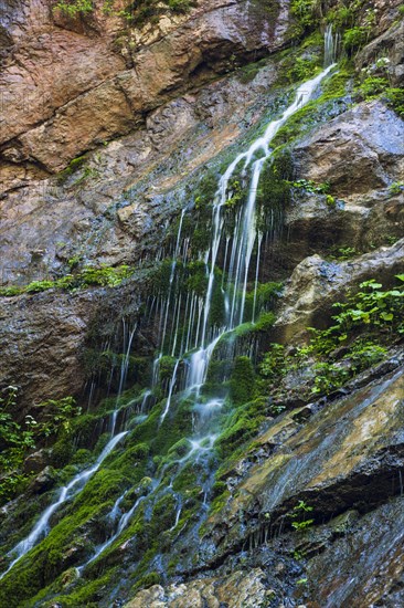 Waterfall in the Wimbachklamm gorge