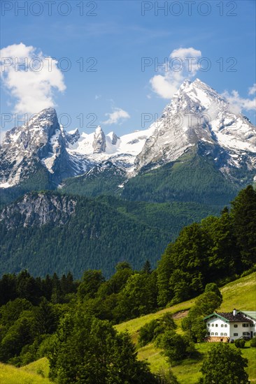 View towards Watzmann Mountain from Hochtal valley
