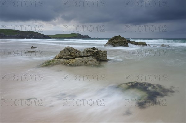 Dark clouds on the coast