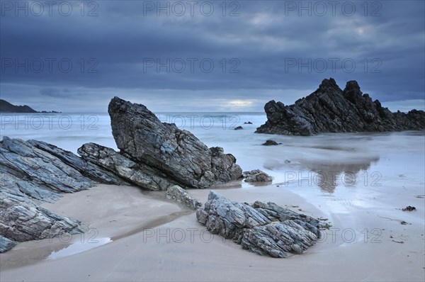 Dark clouds on the coast