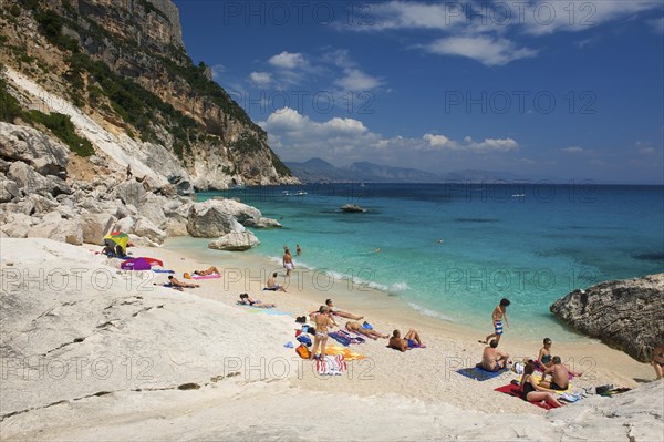 Tourists on the beach