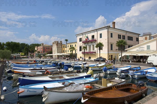 Harbour of Bardolino on Lake Garda