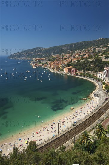 Town with beach on the Cote d'Azur