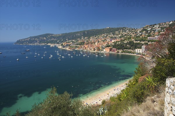 Town with beach on the Cote d'Azur