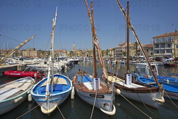 Harbour with historic boats