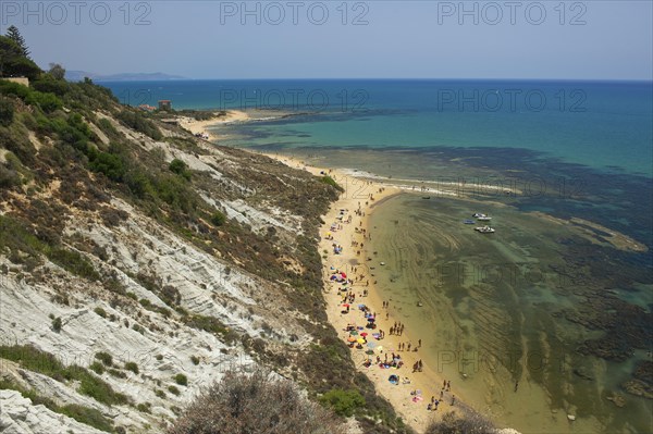 Coast seen from the cliffs of Scala dei Turchi