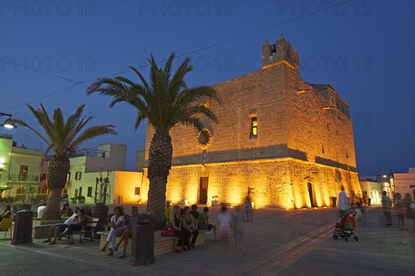 Santuario San Vito lo Capo Church in the evening