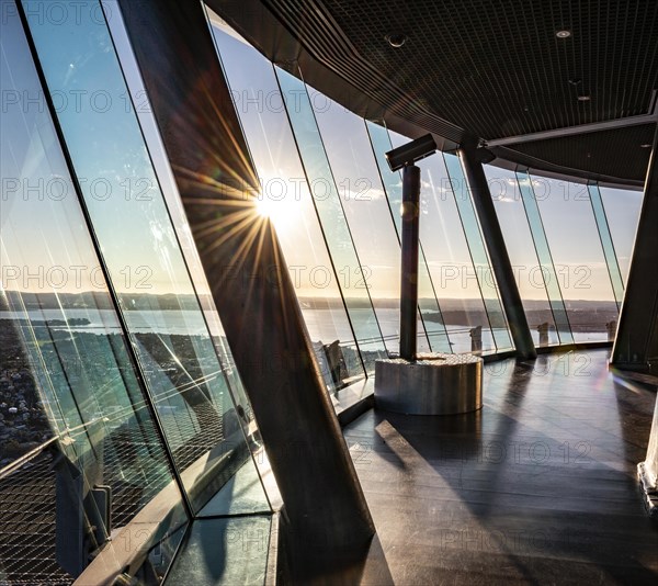 Binoculars on the Sky Tower viewing platform