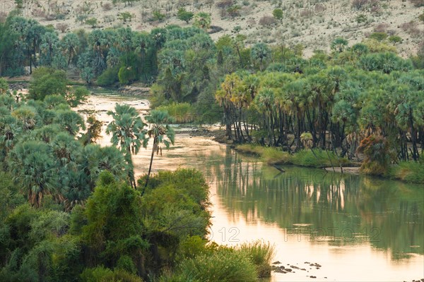Kunene border river between Namibia and Angola