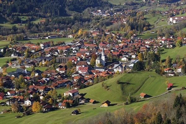 Townscape of Bad Hindelang
