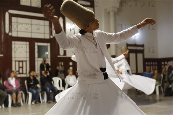 Whirling Dervishes dancing the Sema