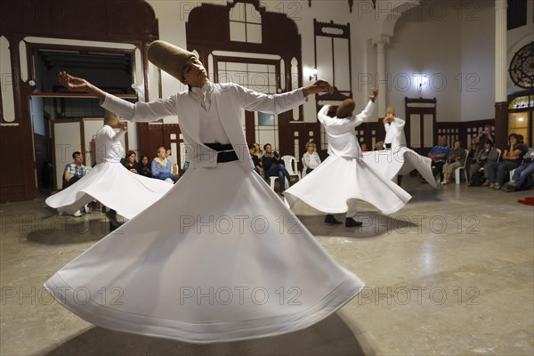 Whirling Dervishes dancing the Sema