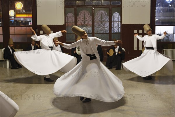 Whirling Dervishes dancing the Sema