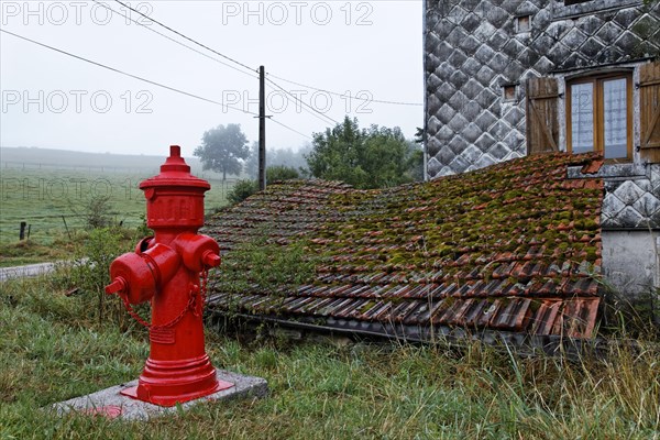 Red fire hydrant