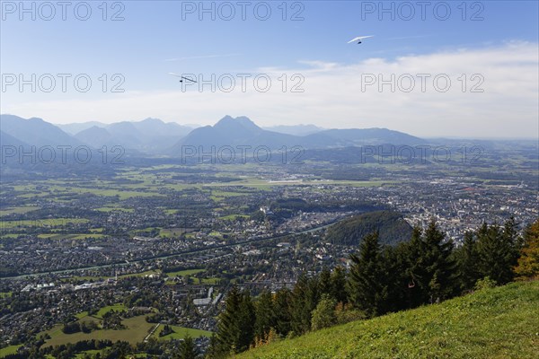 View from the Gaisberg Mountain Road towards Salzburg