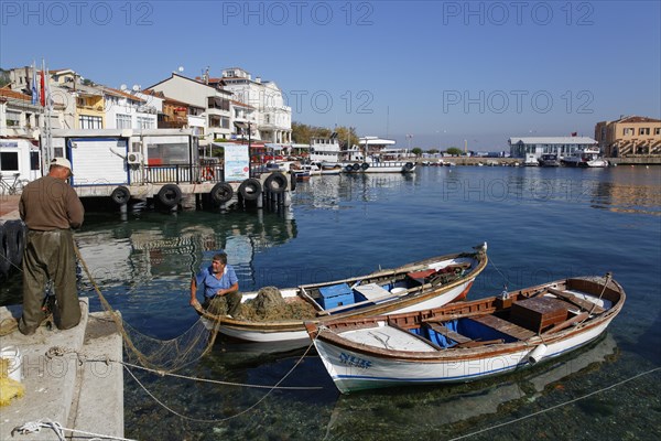 Fishermen in the fishing port