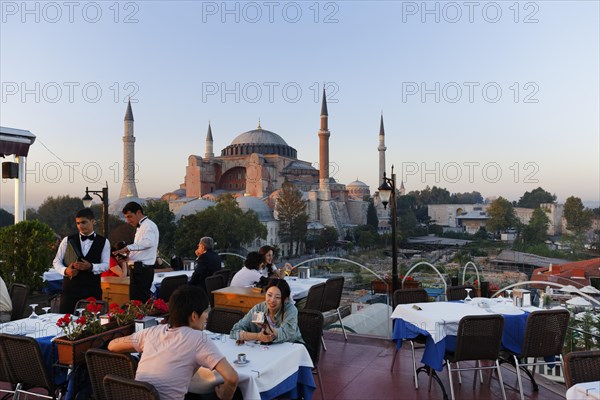 Rooftop terrace of the Seven Hills Restaurant