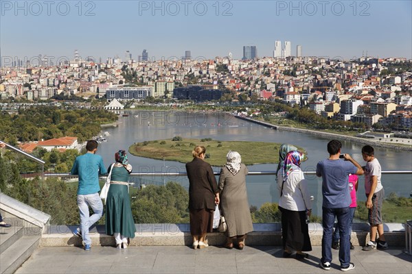 View from Pierre Loti Hill across the Golden Horn to Sisli