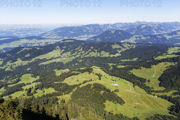 View from Mount Vordere Niedere towards the north
