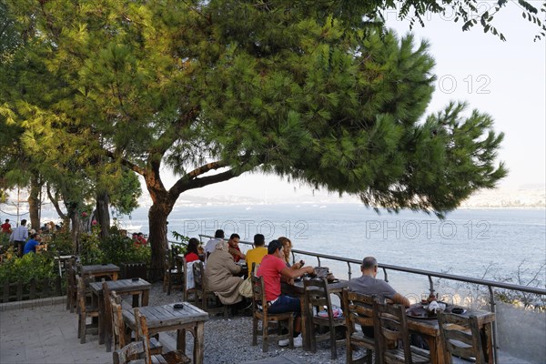 Tea garden in Gulhane-Park overlooking the Bosphorus