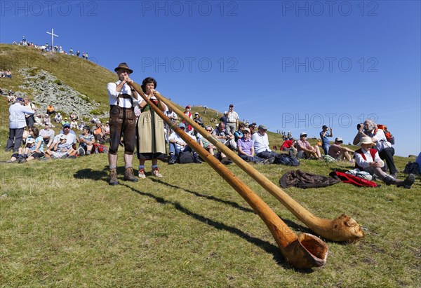 Alphorn players