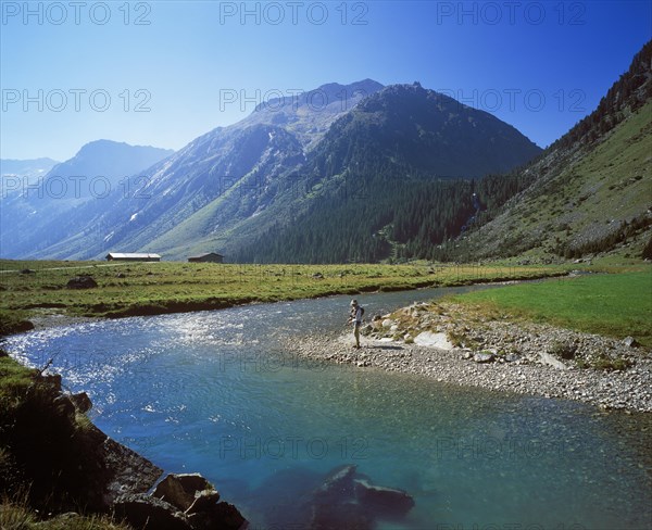 Anglers on the Krimmler Ache River