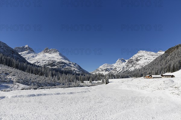Winter landscape with Pfaffeneck Mountain