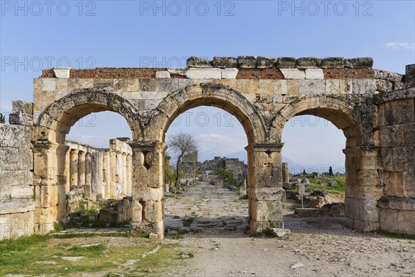 Domitian Gate and street with colonnade
