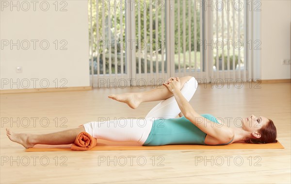 Woman doing pelvic floor exercises
