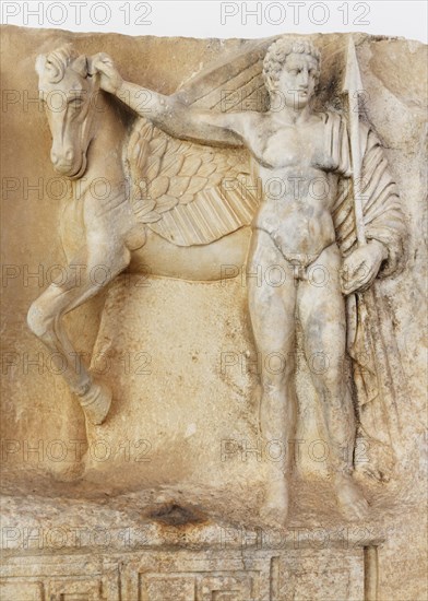 Bellerophontes or Bellerophon with Pegasus