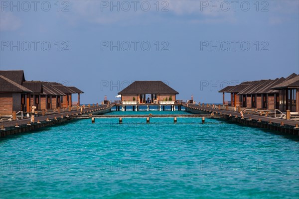 Water bungalows on Paradise Island